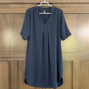 Crepe Shift Dress